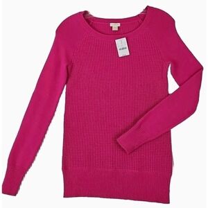J. Crew ~Woman Size XXS~ Pink Wool Bland Sweater Long Sleeve NWT $72.50